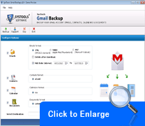 Screenshot of Gmail Backup Tool