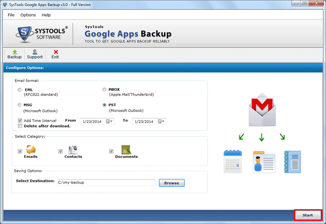 Google Apps Email Backup 2.2